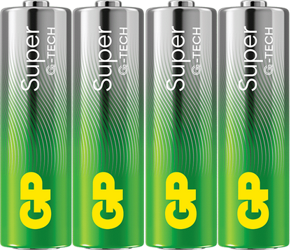 Batteri GP Super G-Tech Alkaline LR6 AA / 4