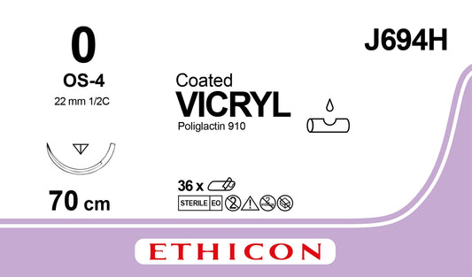 Vicryls Sutur 0 OS-4 70cm / 36