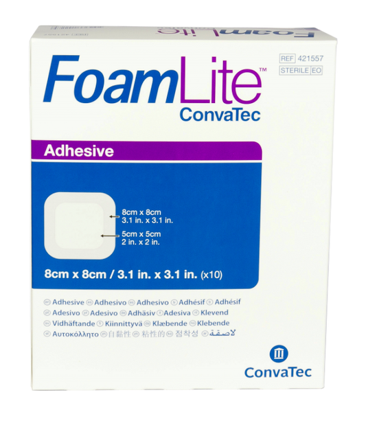 ConvaTec FoamLite Skumförband 8 x 8cm / 10