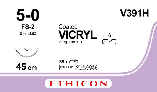 Vicryl Sutur 5-0 FS-2 45cm Lila / 36