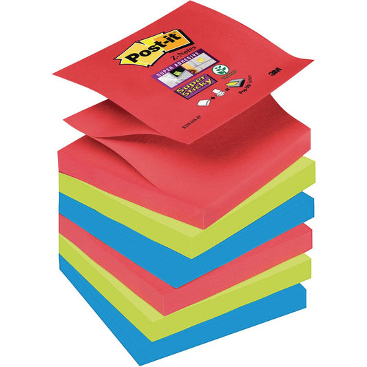 Notes Post-it Z-block SuperSticky Playful 76 x 76mm / 6