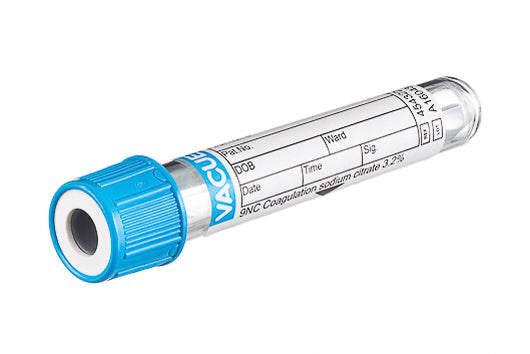 Venprovtagningsrör Ljusblå Na-Citrat 3,2% 2ml 13x75mm / 50