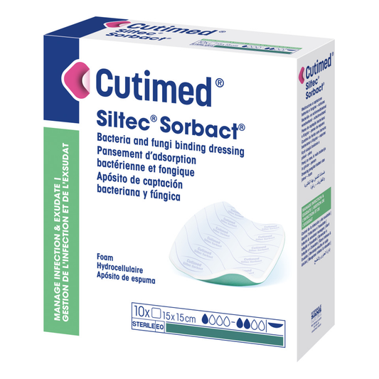 Cutimed Siltec Sorbact B 15 x 15cm / 10