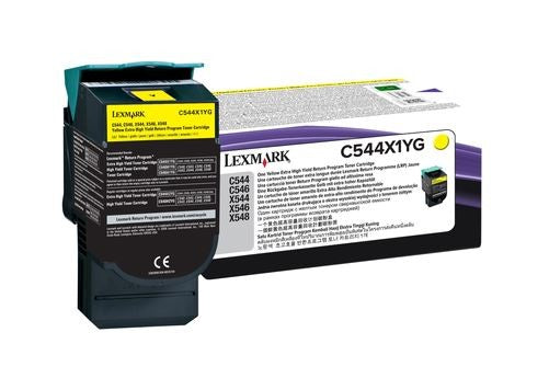 Toner Lexmark C544X1YG Gul