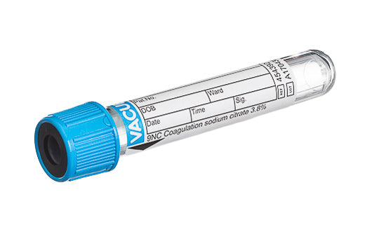 Venprovtagningsrör Ljusblå Na-Citrat 3,8% 3,5ml 13x75mm / 50