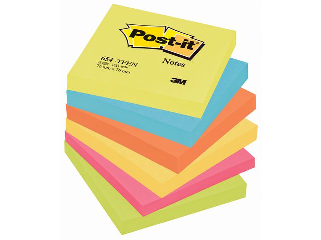 Notes Post-it Energetic 76 x 76mm / 6