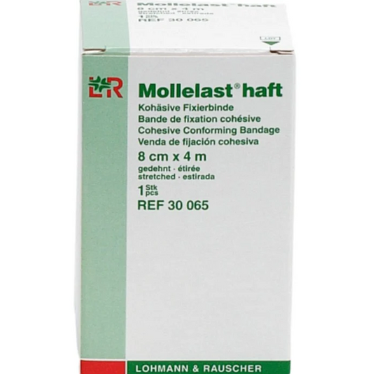 Mollelast Haft Vit 8cm x 4m