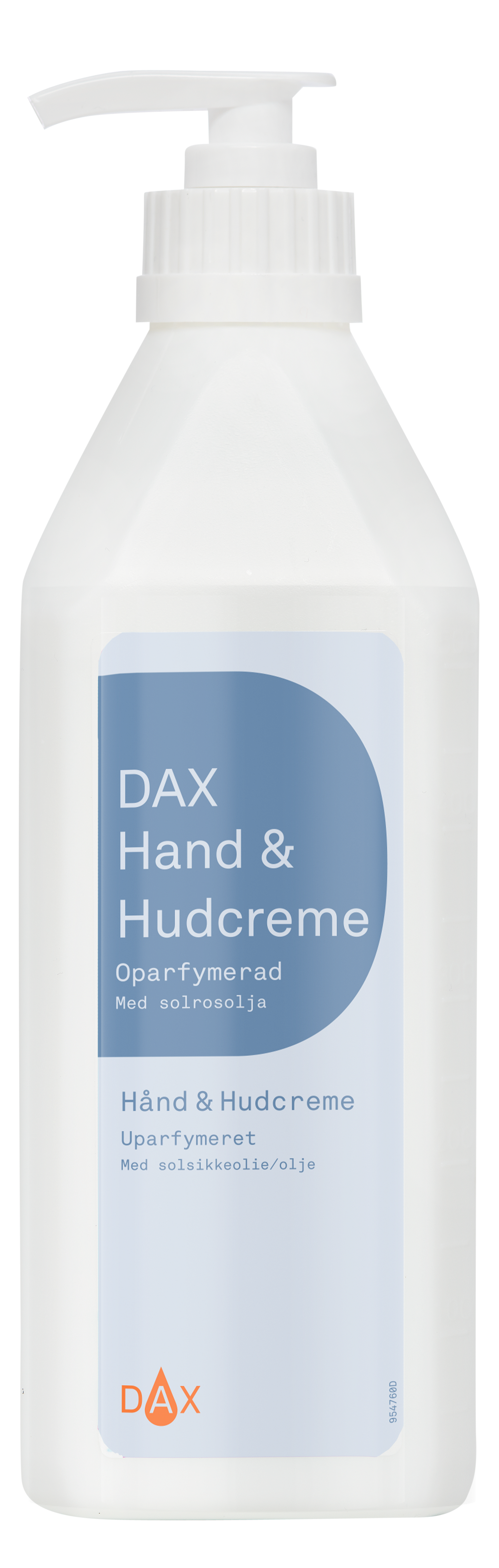 Hand & Hudcreme Dax oparfymerad 600ml med pump