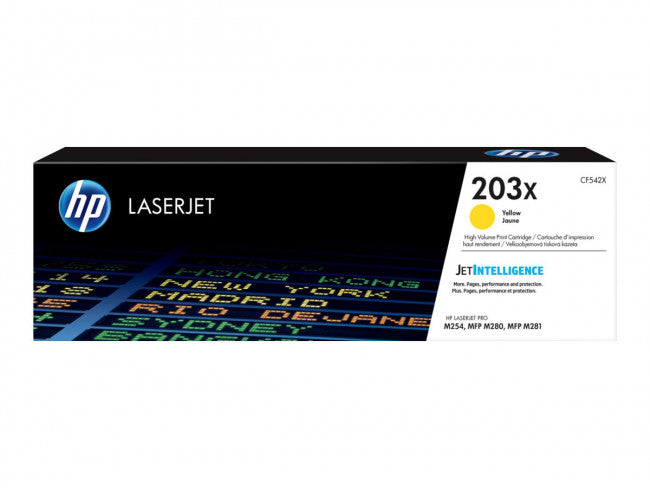 Toner HP LaserJet 203X CF542X Gul