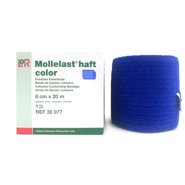 Mollelast Haft Blå 8cm x 20m