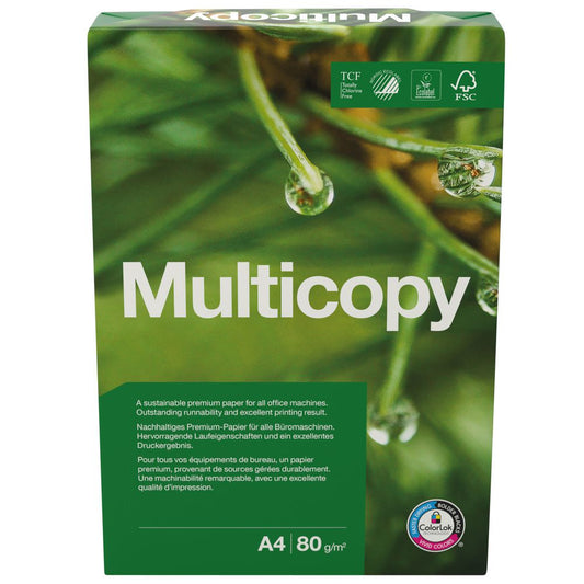 Kopieringspapper Multicopy A4 80g Hålat / 2500