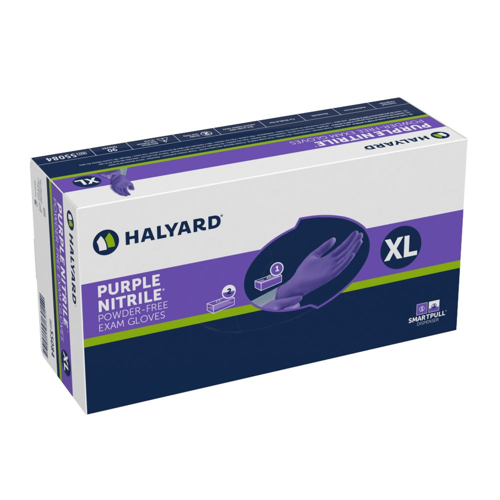 Nitrilhandske Halyard Purple Nitrile XL / 90