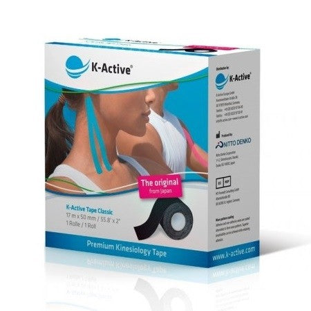 Kinesiotape K-Active Svart 5cm x 17m