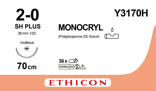 Monocryl Sutur 2-0 SH Plus 70cm Lila / 36