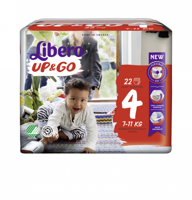 Libero Blöja Up&Go Storlek 4  7-11kg / 22