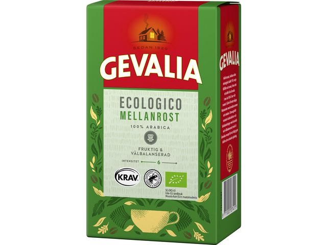 Kaffe Gevalia Ekologiskt KRAV Brygg 425g / 12