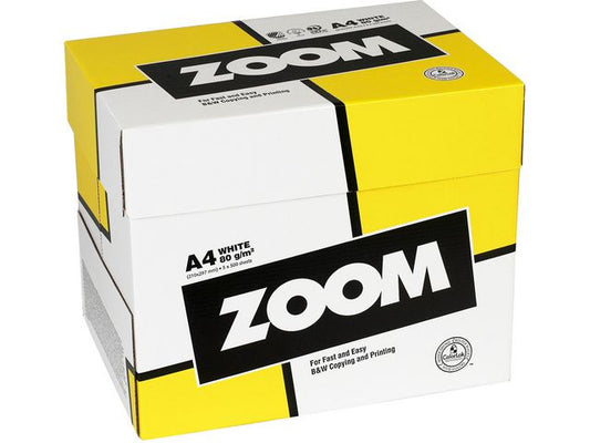 Kopieringspapper Zoom A4 80g ohålat / 2500