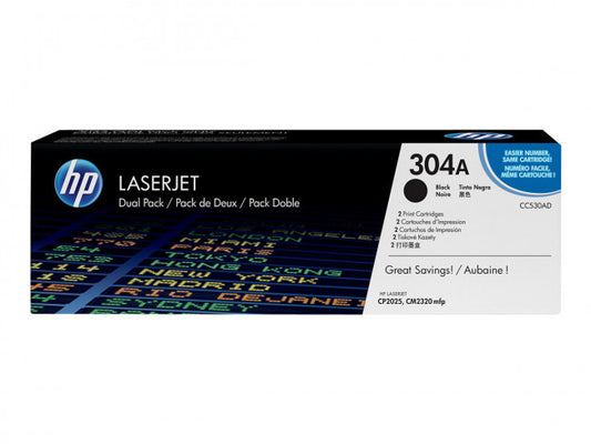 Toner HP Laserjet 304A CC530AD Svart / 2