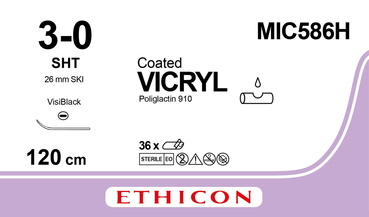 Vicryl Sutur 3-0 SHT VB 120cm Lila / 36