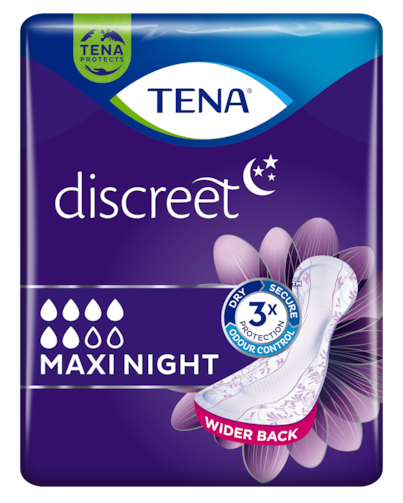 Inkontinensskydd Tena Discreet Maxi Night / 48