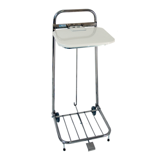 Sopsäcksställ Vitt Plastlock/Pedal 60L