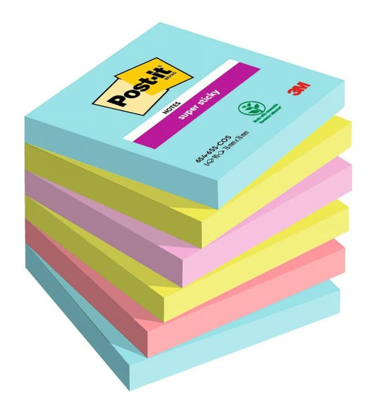 Notes Post-it Super Sticky Cosmic 76 x 76mm / 6