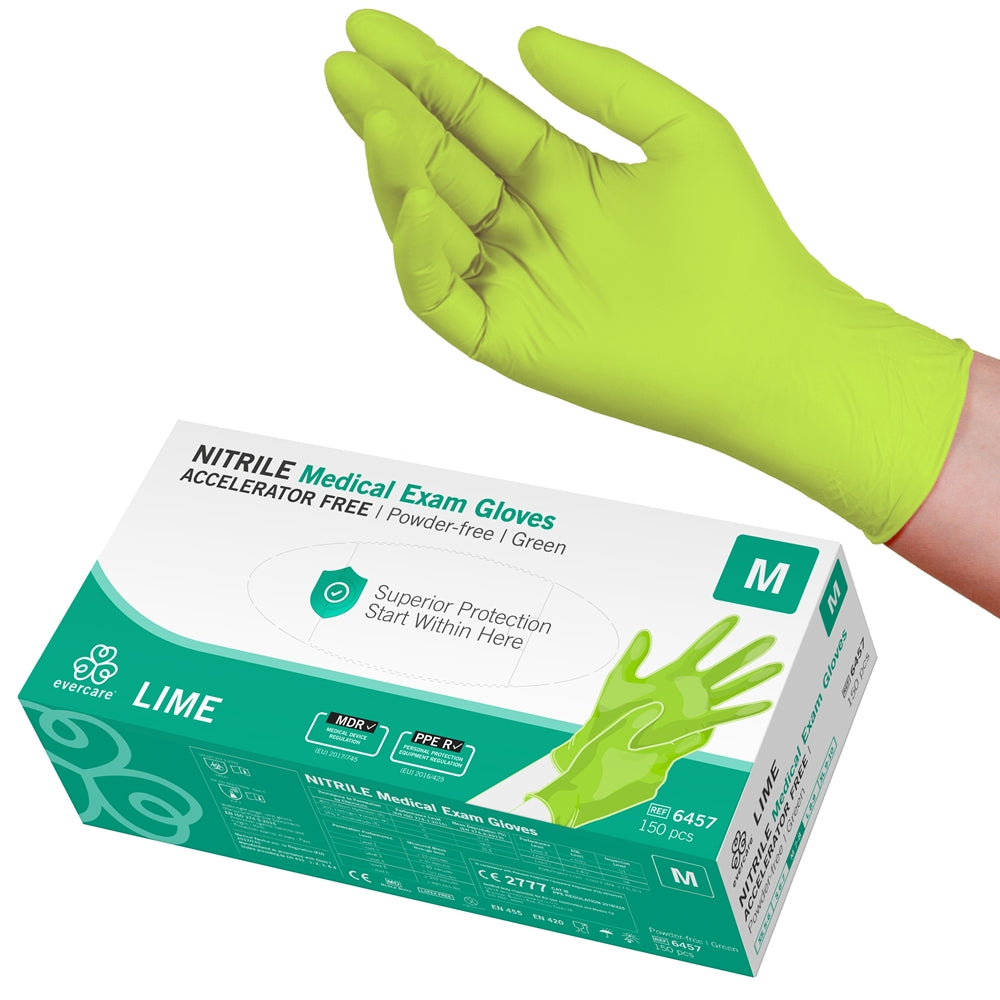 Nitrilhandske Evercare Acc-Fri Lime M / 150