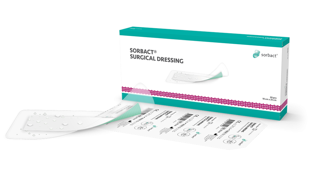 Sorbact Surgical Dressing 8 x 15cm / 20