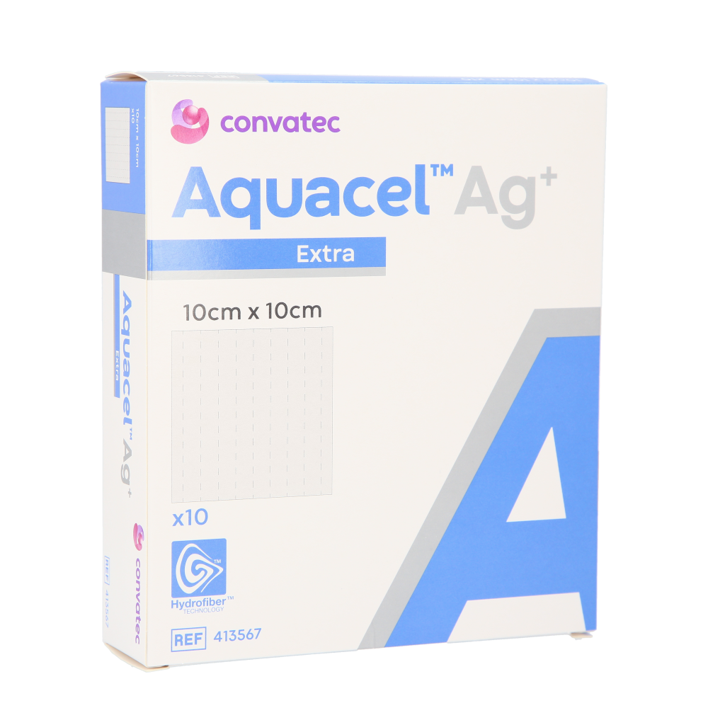 Aquacel AG Plus Extra Hydrofiber 10 x 10cm / 10