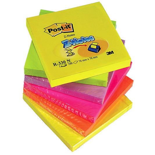 Notes Post-it Z-block Rainbow 76 x 76mm / 6