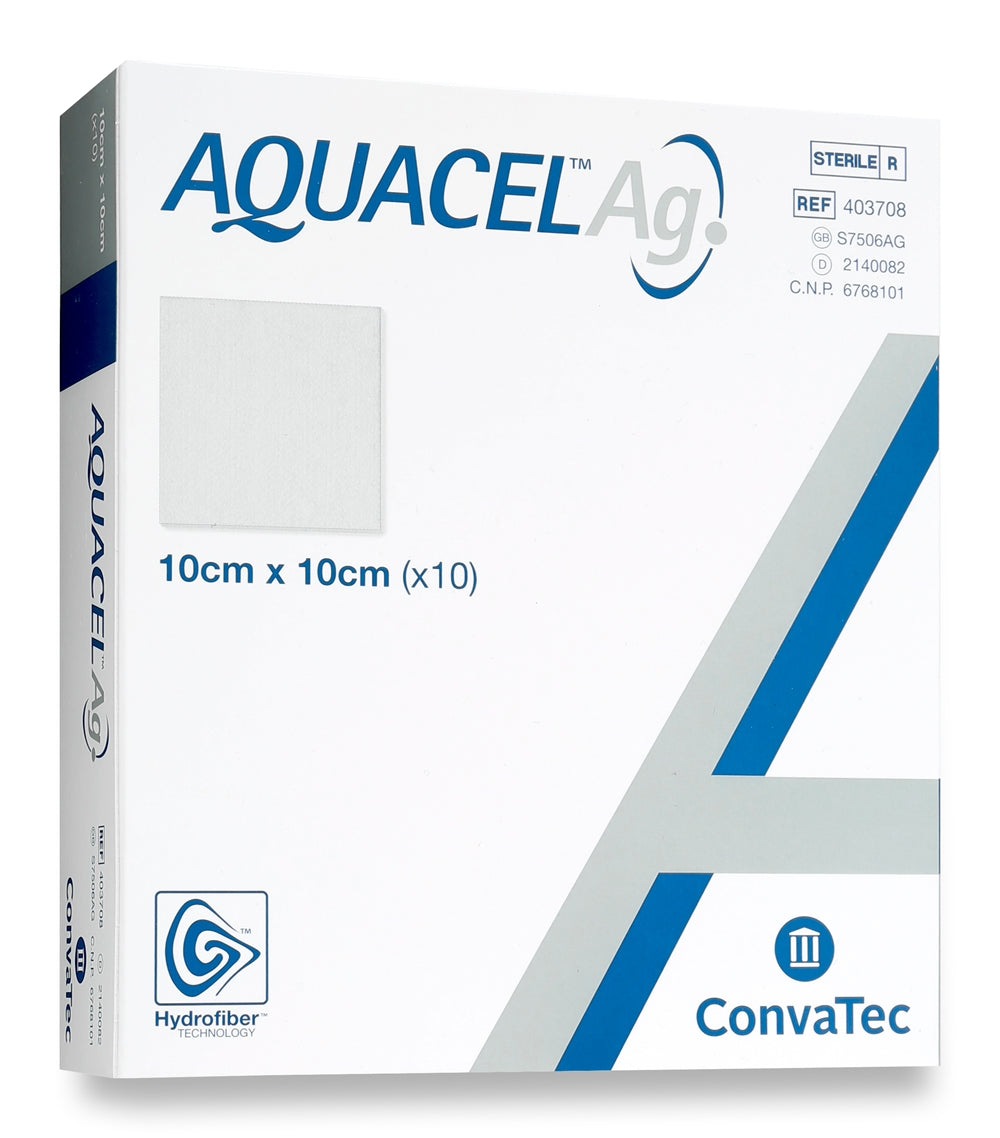 Aquacel Ag Hydrofiber 10 x 10cm / 10