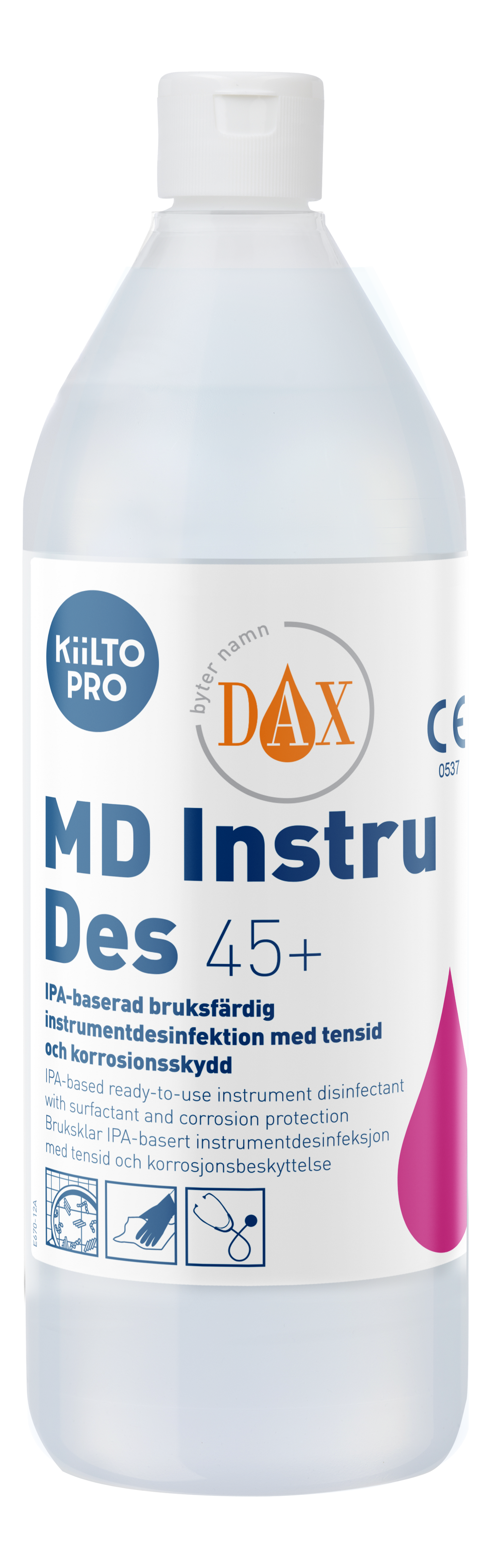 Ytdesinfektion Dax Kiilto MD Instru Des 45+ 1L