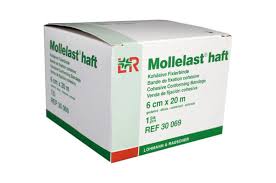 Mollelast Haft Vit 6cm x 20m