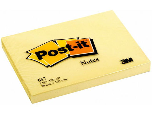 Notes Post-it 76 x 102mm Gul / 12