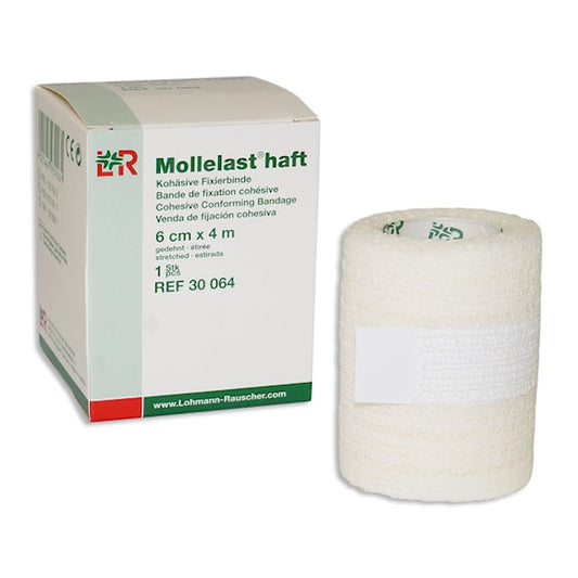 Mollelast Haft Vit 6cm x 4m