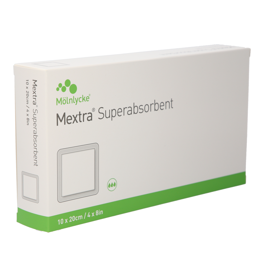 Mextra Superabsorbent ABS Förband 10 x 20cm / 10