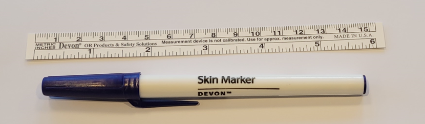 Hudmarkeringspenna Devon Skin Marker Regular Steril / 50