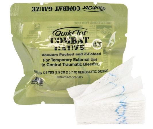 QuickClot Combat Gauze Z-Fold 7,5cm x 3,7m