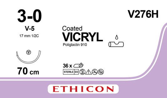 Vicryl Sutur 3-0 V-5 70cm Lila / 36